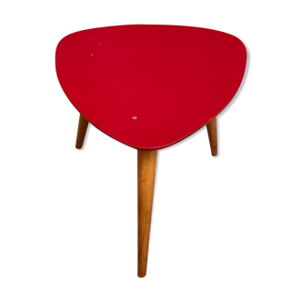 Triangular table tripod red