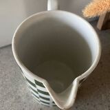 Green checkered pitcher