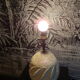 Pied de lampe vintage en pierre naturelle