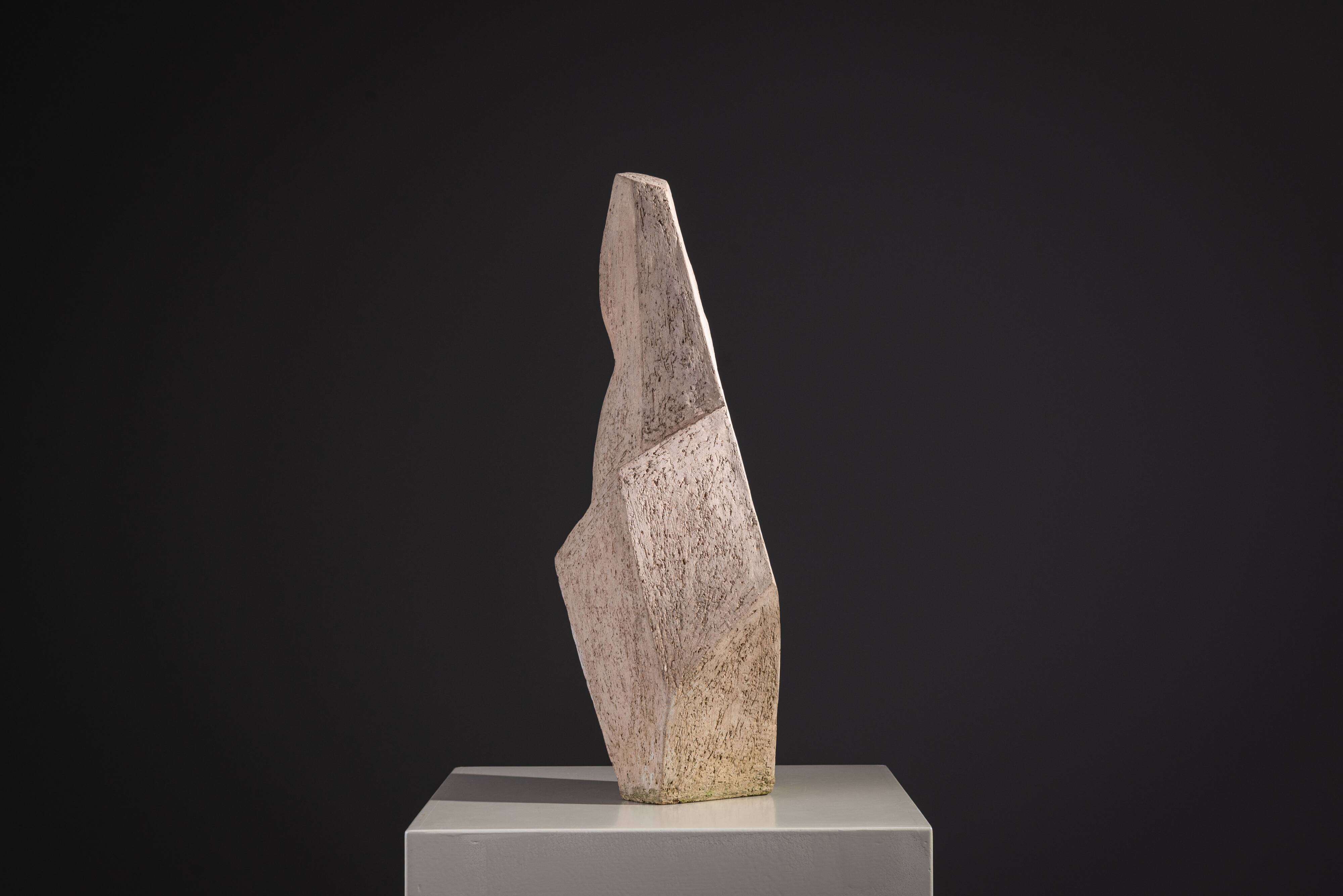 Large abstract monolithic sculpture