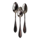 3 Small Silver Metal Dessert Spoons