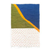 Kilim berbère écru à motifs colorés 303x198m
