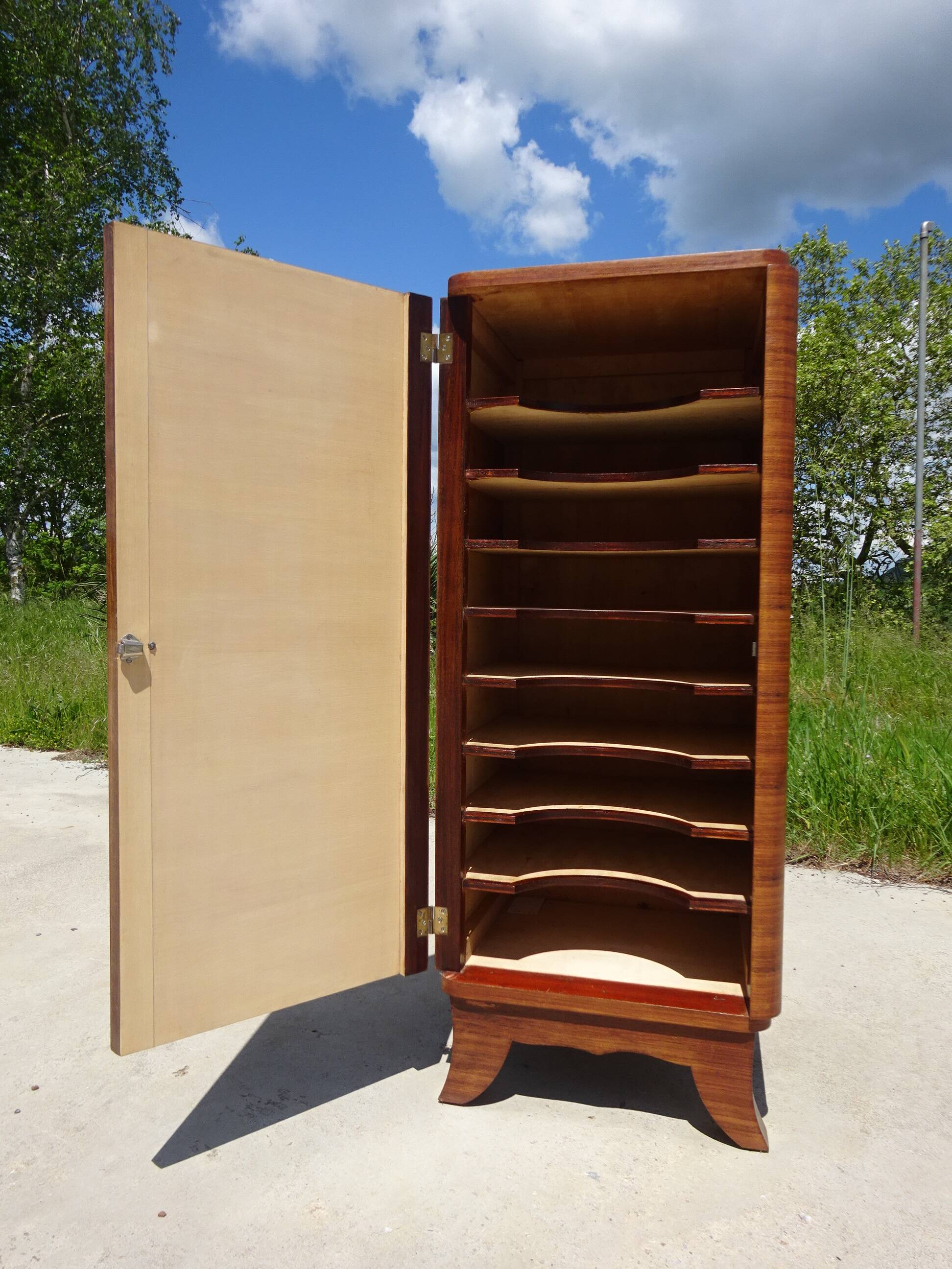 Art Deco column furniture, filing cabinet