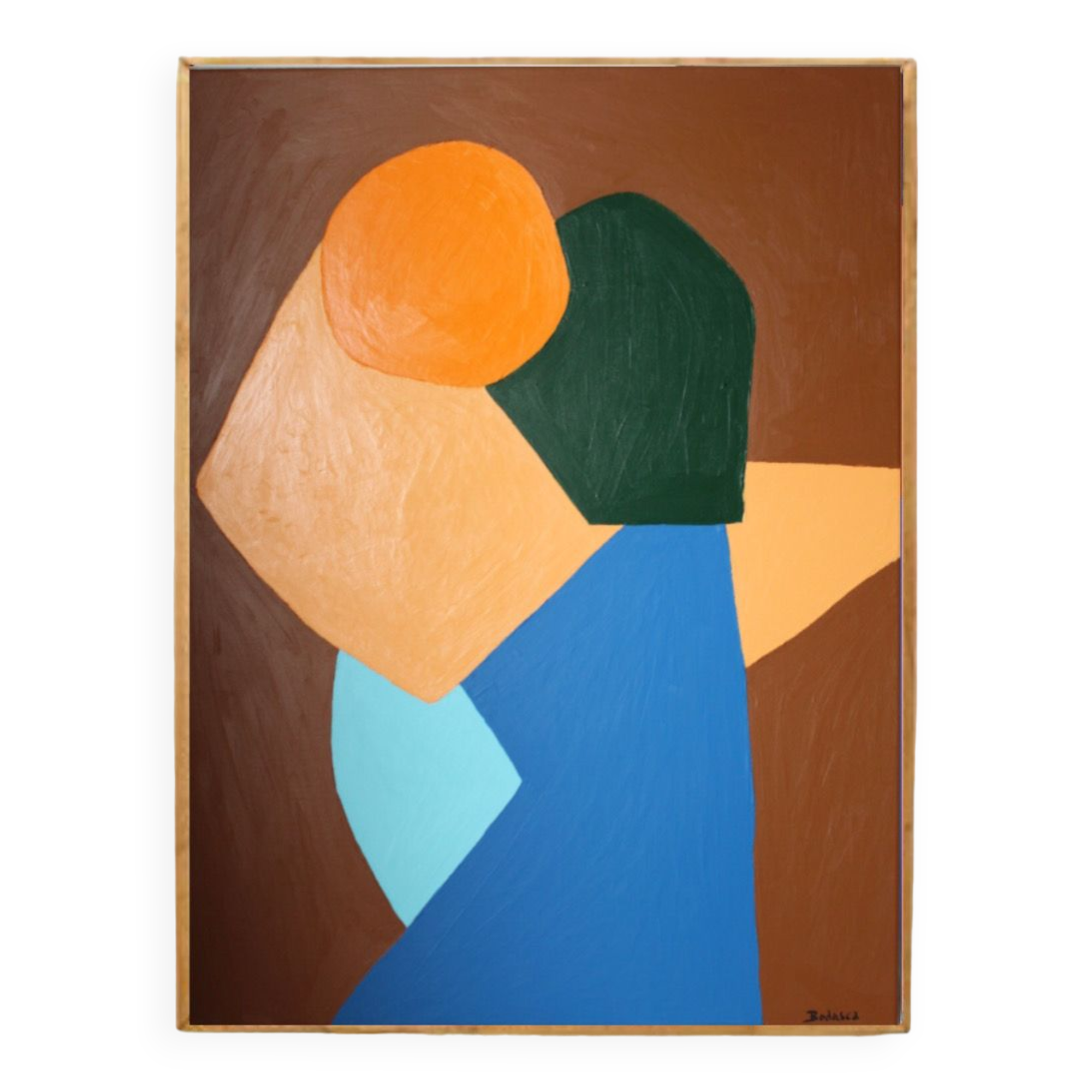 Original figurative painting "come closer" 73x60 cm