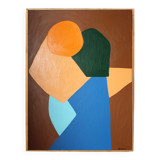 Original figurative painting "come closer" 73x60 cm