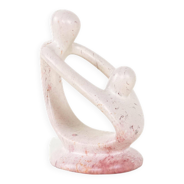 Sculpture abstraite d'une figure avec un enfant, design danois, années 1980, fabriqué en