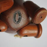 Teak wooden elephant toy by Arne Basse, Denmark 1960s.