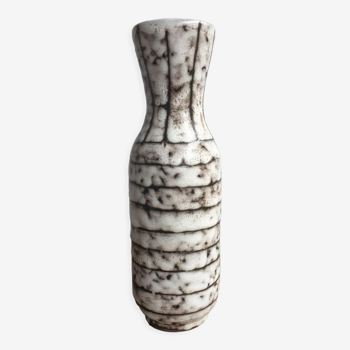 Vintage glazed ceramic vase 60s