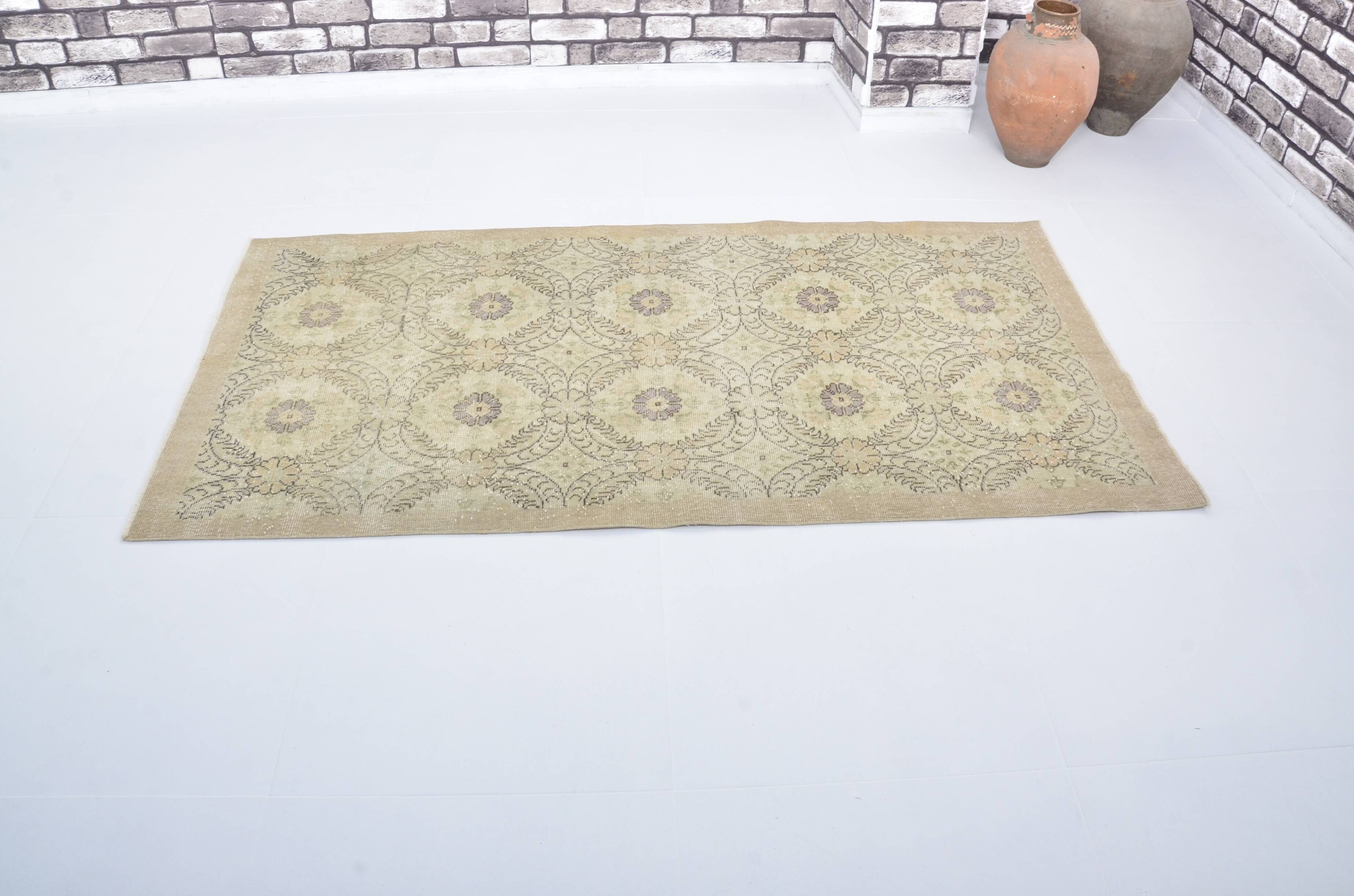 Tapis géométrique noué à la main, référence 3348