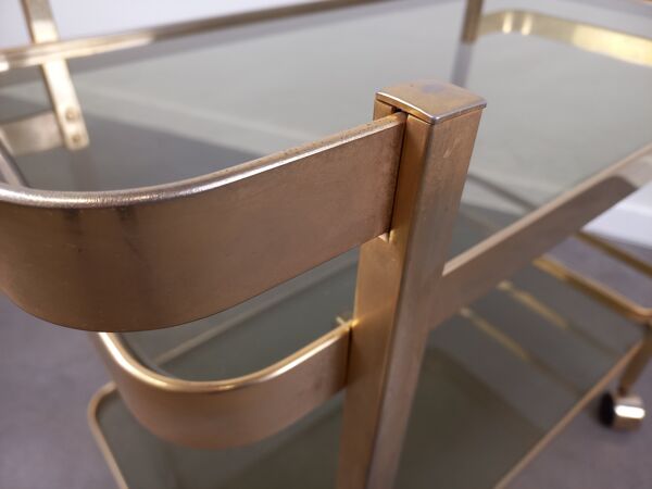 Desserte bar à roulettes années 80