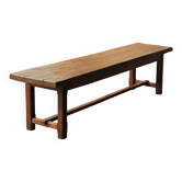 Grande table en bois massif, fabrication artisanale
