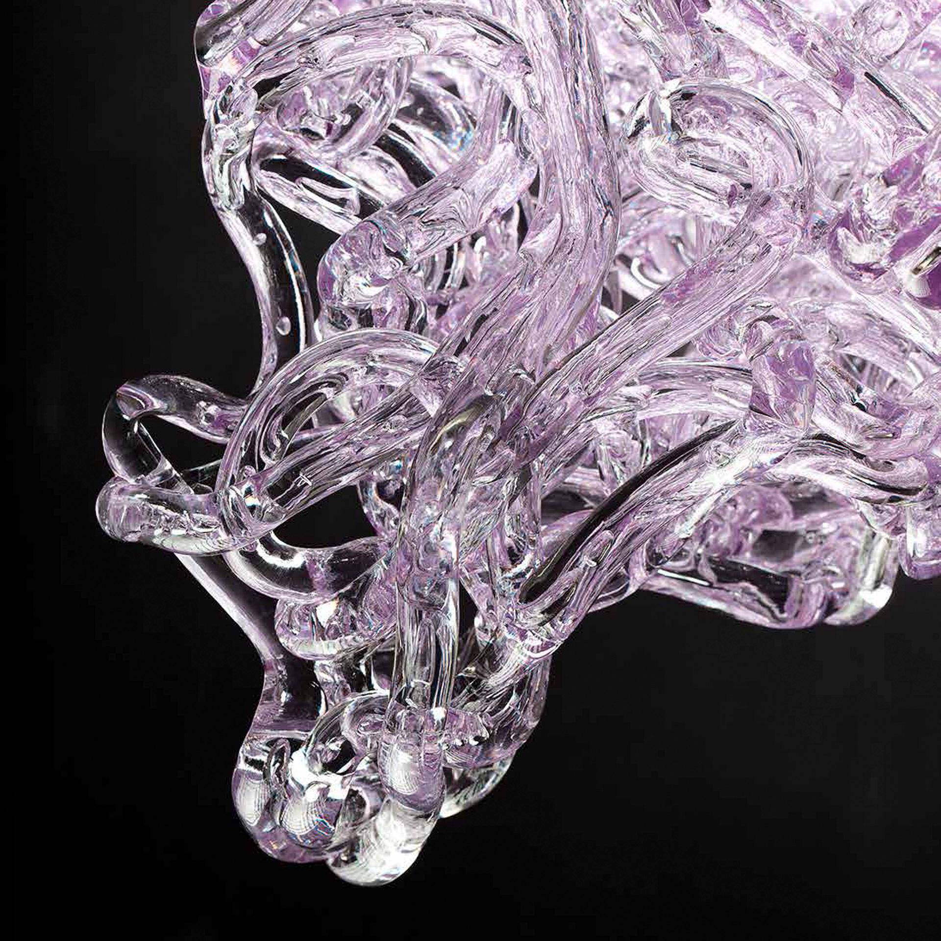Pink Resin Chandelier Mod Supernova by Jacopo Foggini
