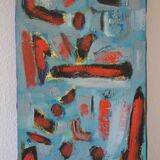 HST abstract painting mid-20th century CoBrA art brut