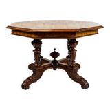 Antique Walnut Center Table, 1890s