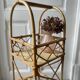 Vintage rattan bar or bottle holder