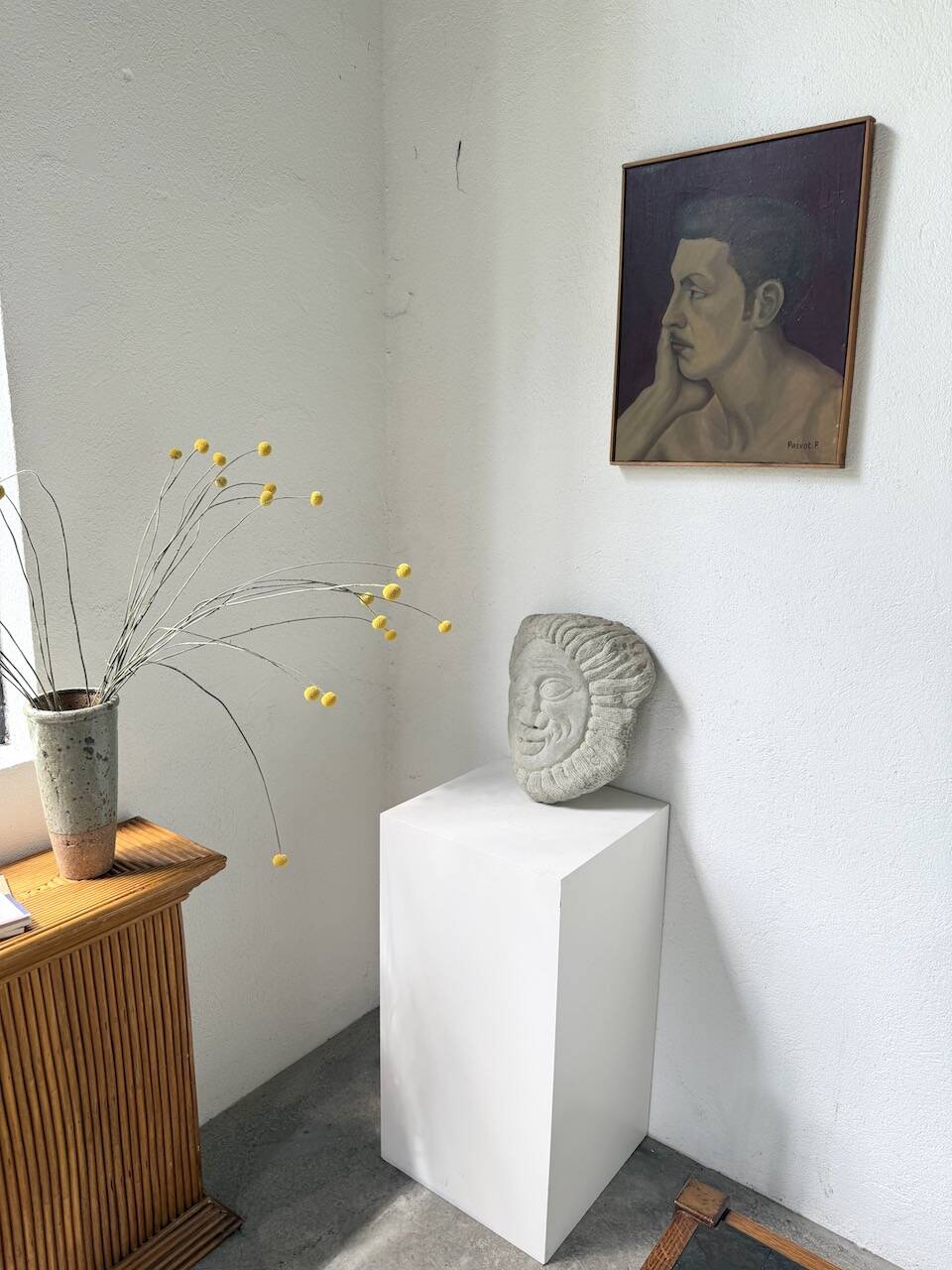 Stone sculpture 1950 face