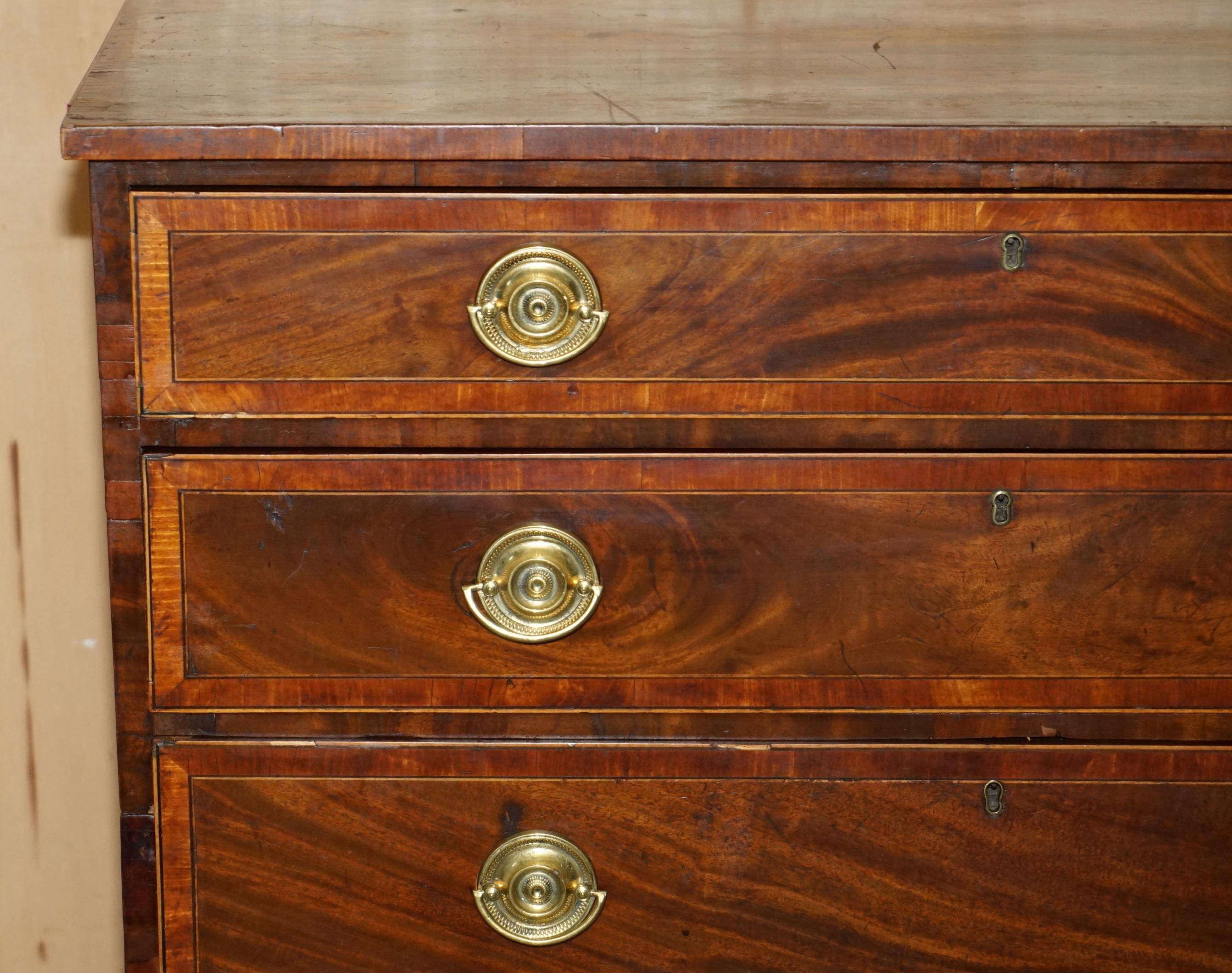 George III Georgian commode attributed to Gillows of Lancaster