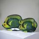 Pair of vintage German tropical fish lacquered catchalls.