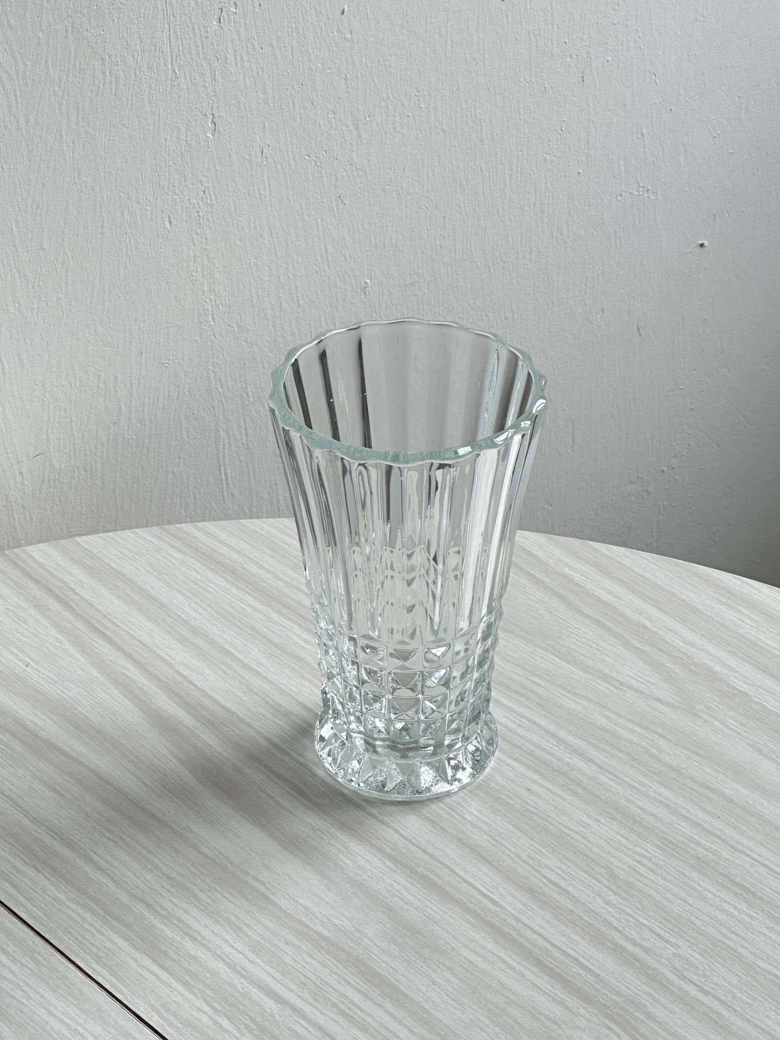 Vintage pressed glass vase