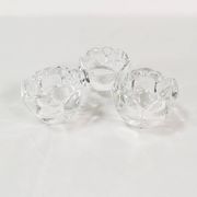 Crystal candlesticks, Royal Copenhagen, Denmark, 1980s.