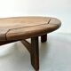 Vintage Danish Brutalist coffee table in oak, 1960s