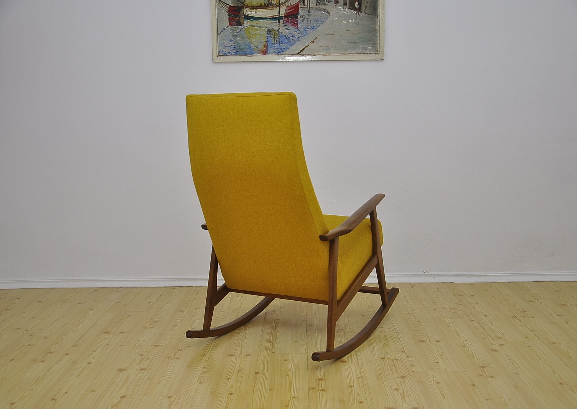 Yellow rocking chair, 1960s