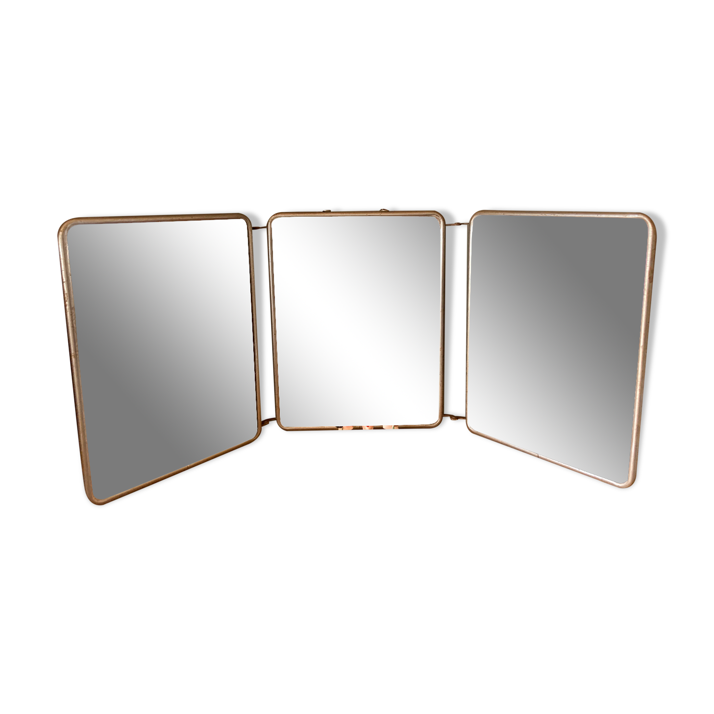 Miroir barbier triptyque