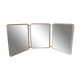 Miroir barbier triptyque