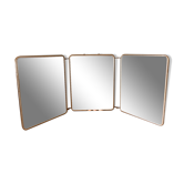 Miroir barbier triptyque