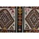 1970s Vintage Turkish Oushak Handmade Wool Cotton Brown Runner Rug 135x300