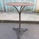 Table de bistrot ancienne Art deco pied fonte