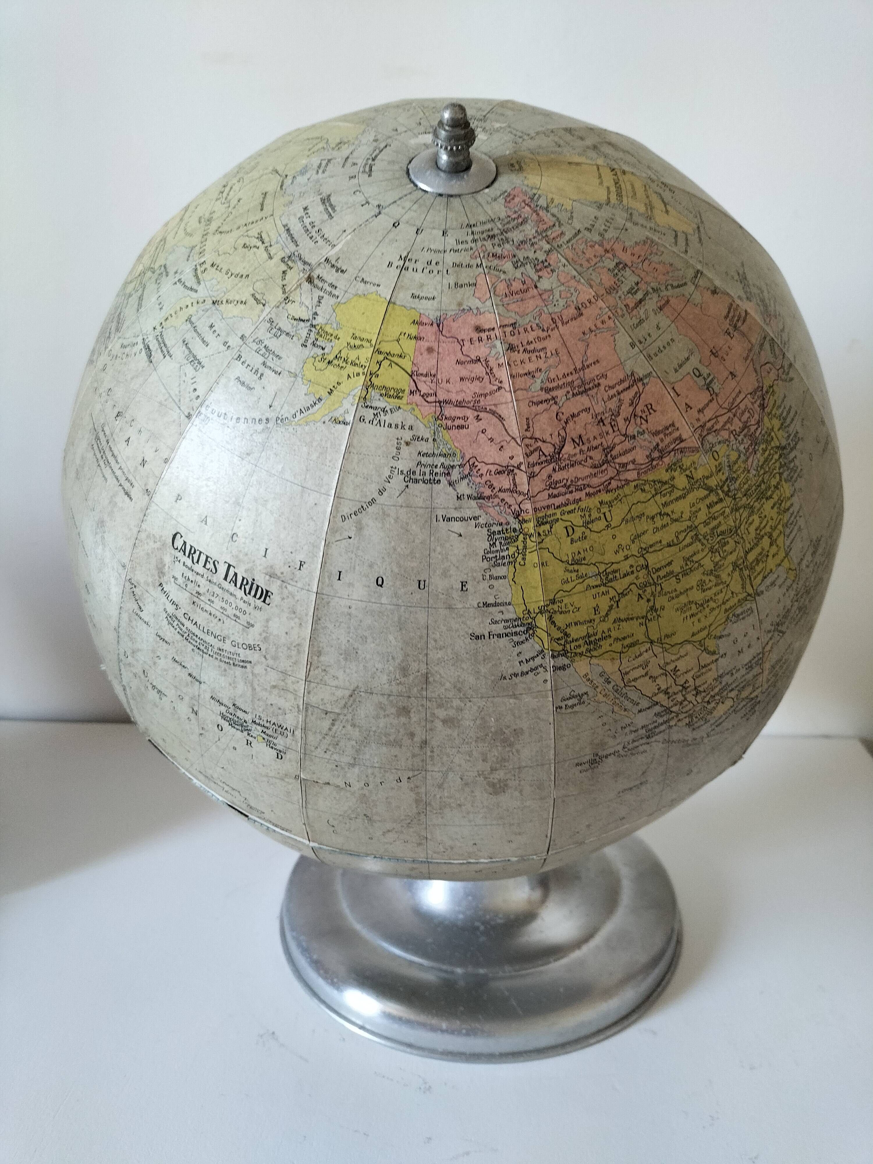 Vintage Globe Taride Maps – 1960