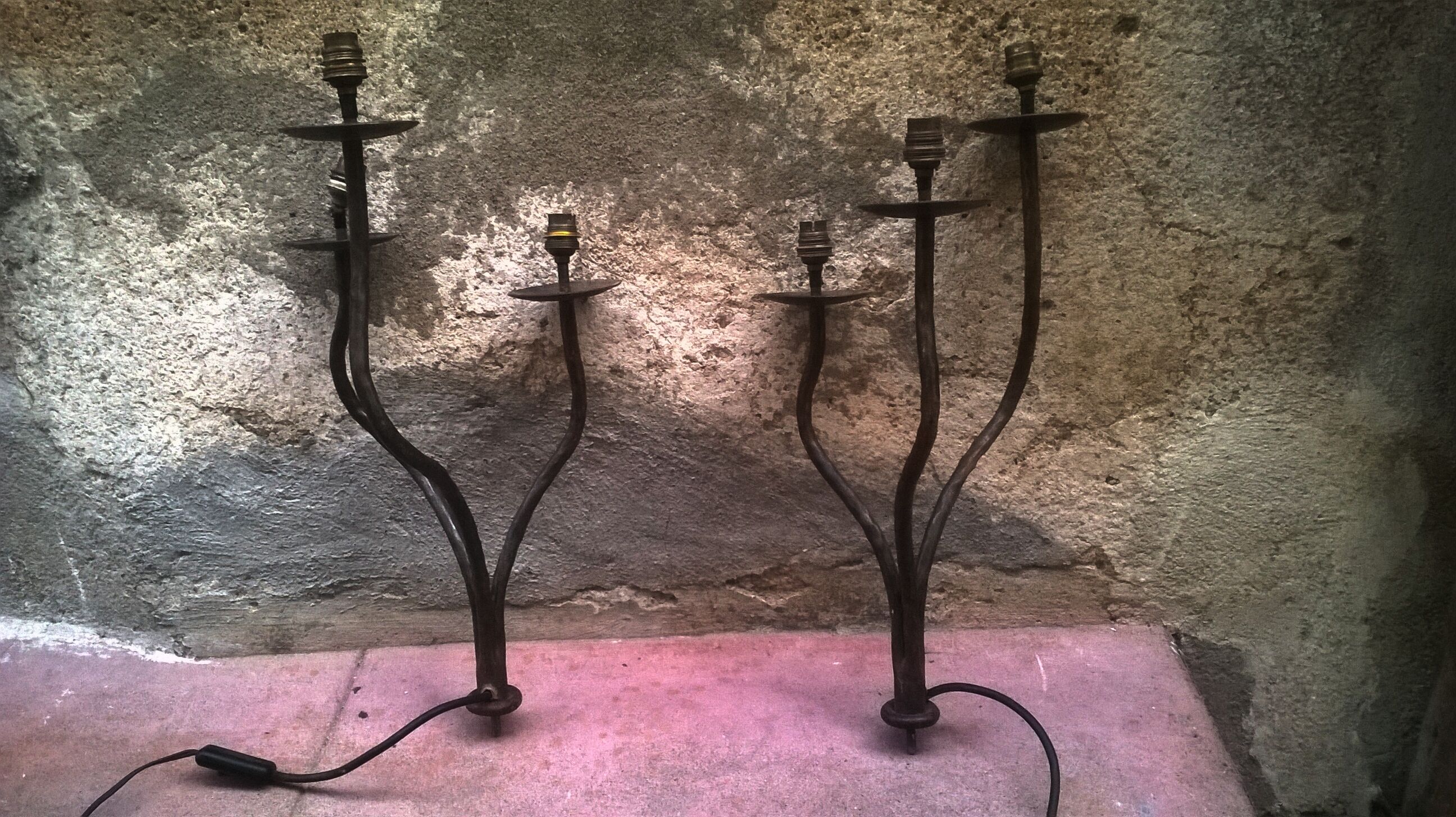 Pair of vintage fixtures