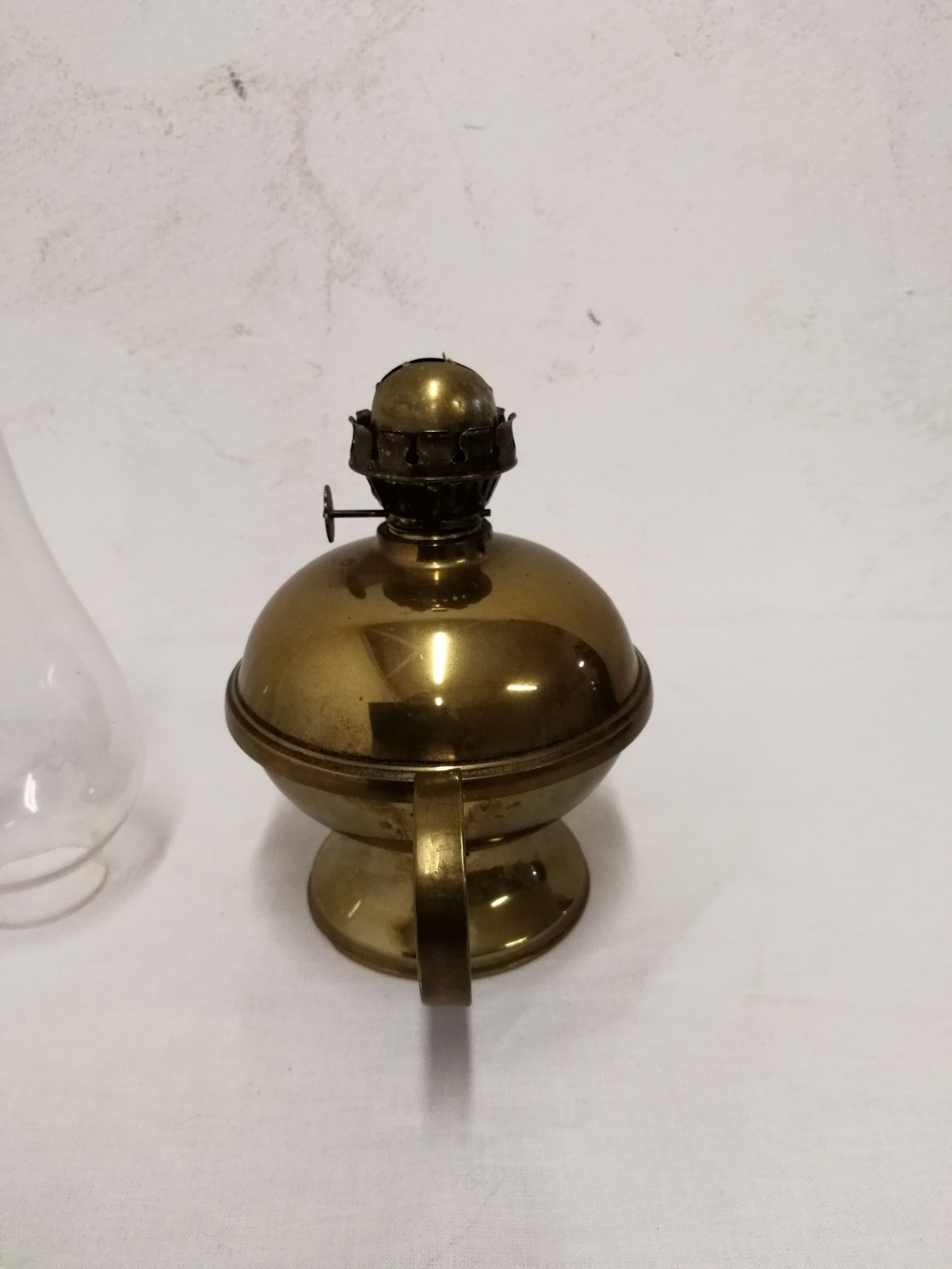 Brass kerosene lamp