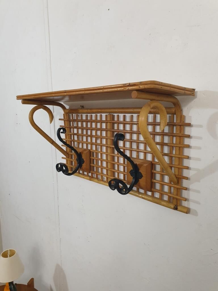 Vintage wall coat rack