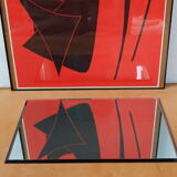 Bevelled mirror to lay 42x29cm