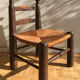 Wooden chair and straw 1950