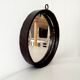 Brutalist antique mirror in wrought iron DLG Jean Touret