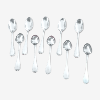 Set of 10 Christofle spoons