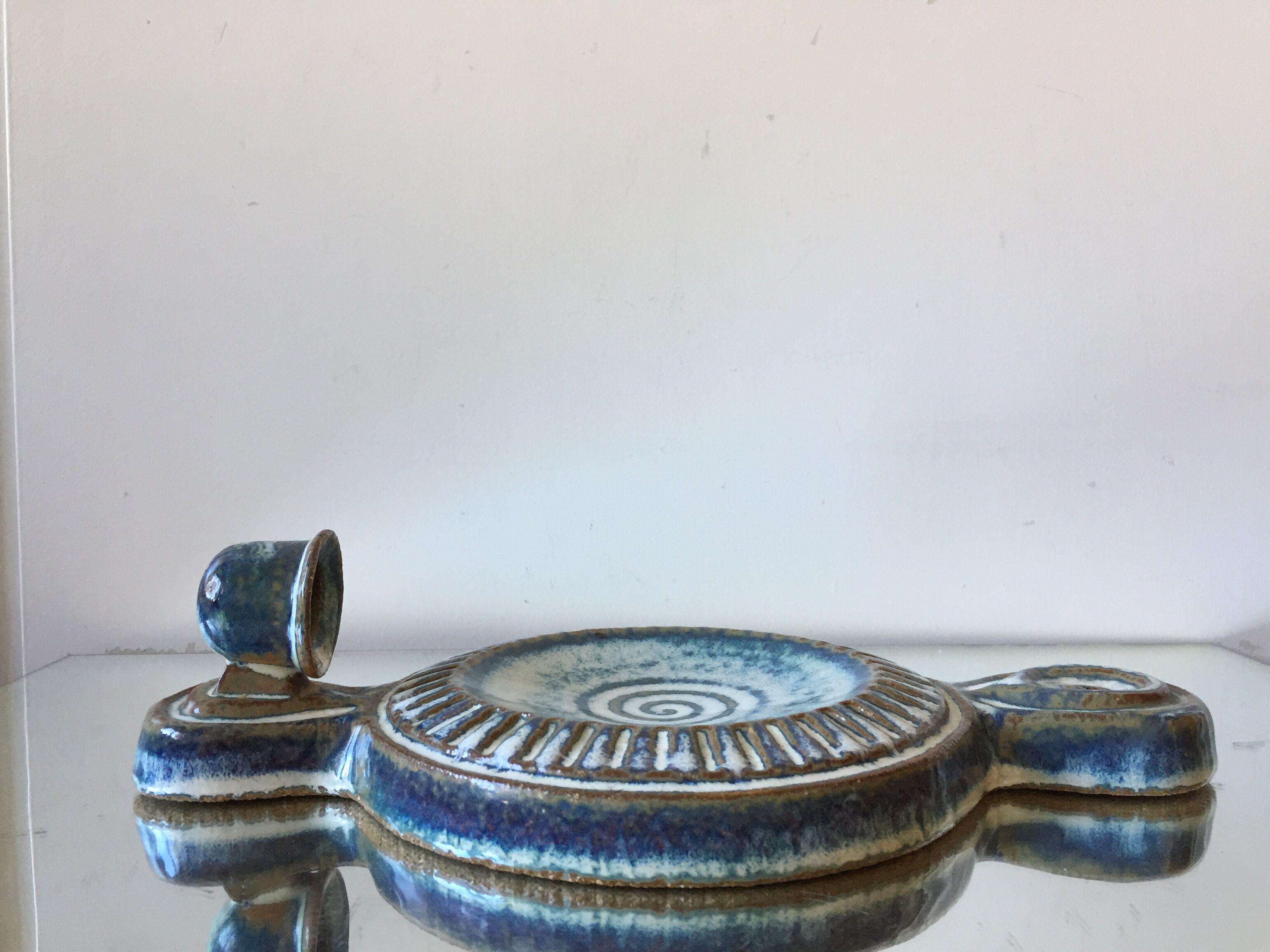 Bougeoir mural en grès de Soholm