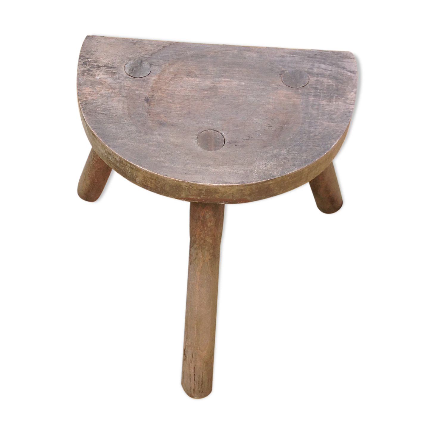 Cowhide tabouret
