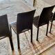 Lot de 4 chaises vintage cuir