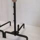 Bronze cast iron firewood fireplace accessory andier spit grill