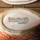 Old michel caugant terrine pheasant shape vintage ceramic