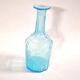 Vintage glass carafe in light blue blown glass 22cm