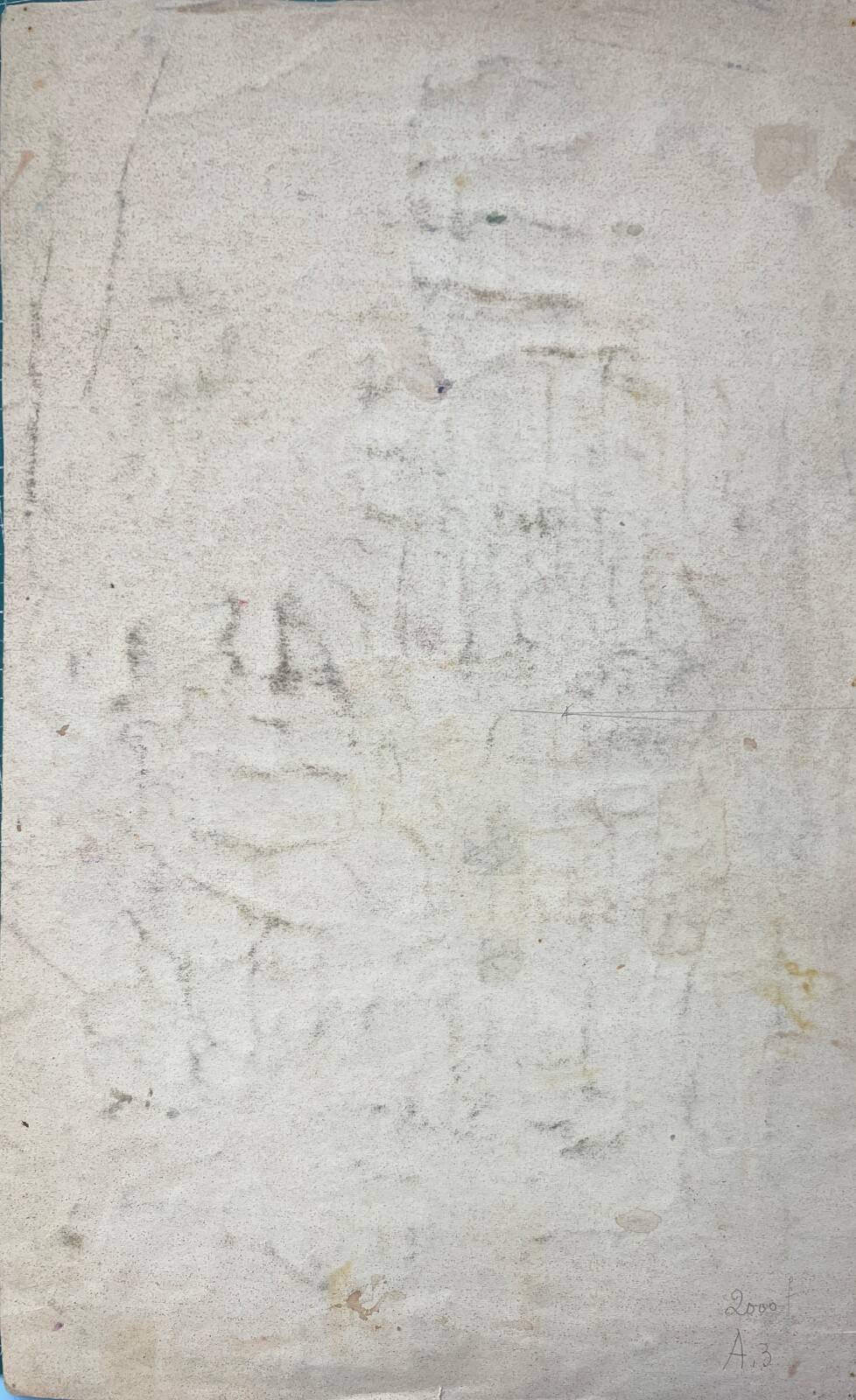 Table study wash Aix attr. Ed. Pannetier (1884-1965) architecture