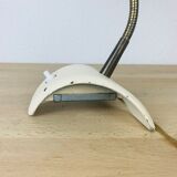 Pair of metal and brass lamps 50s Jean Boris Lacroix