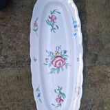 Set of 3 earthenware dishes from Sarreguemines, Riquewihr model.