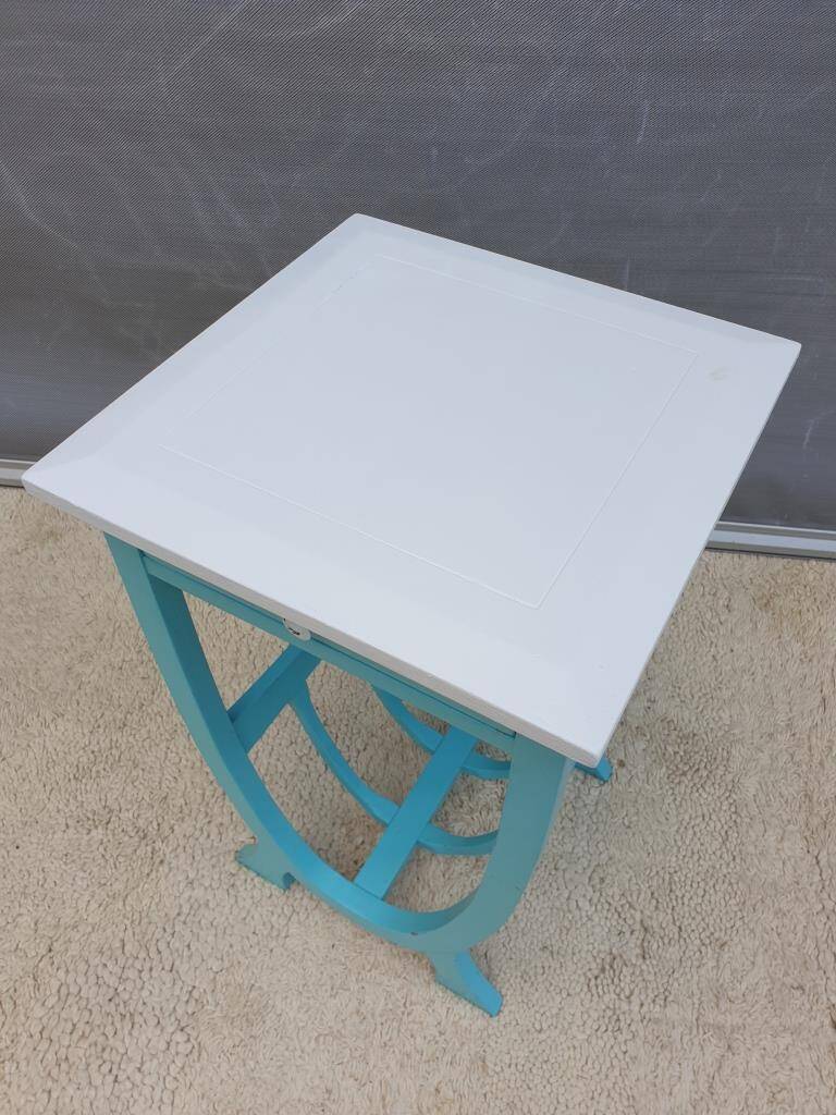 South Sea blue gondola side table