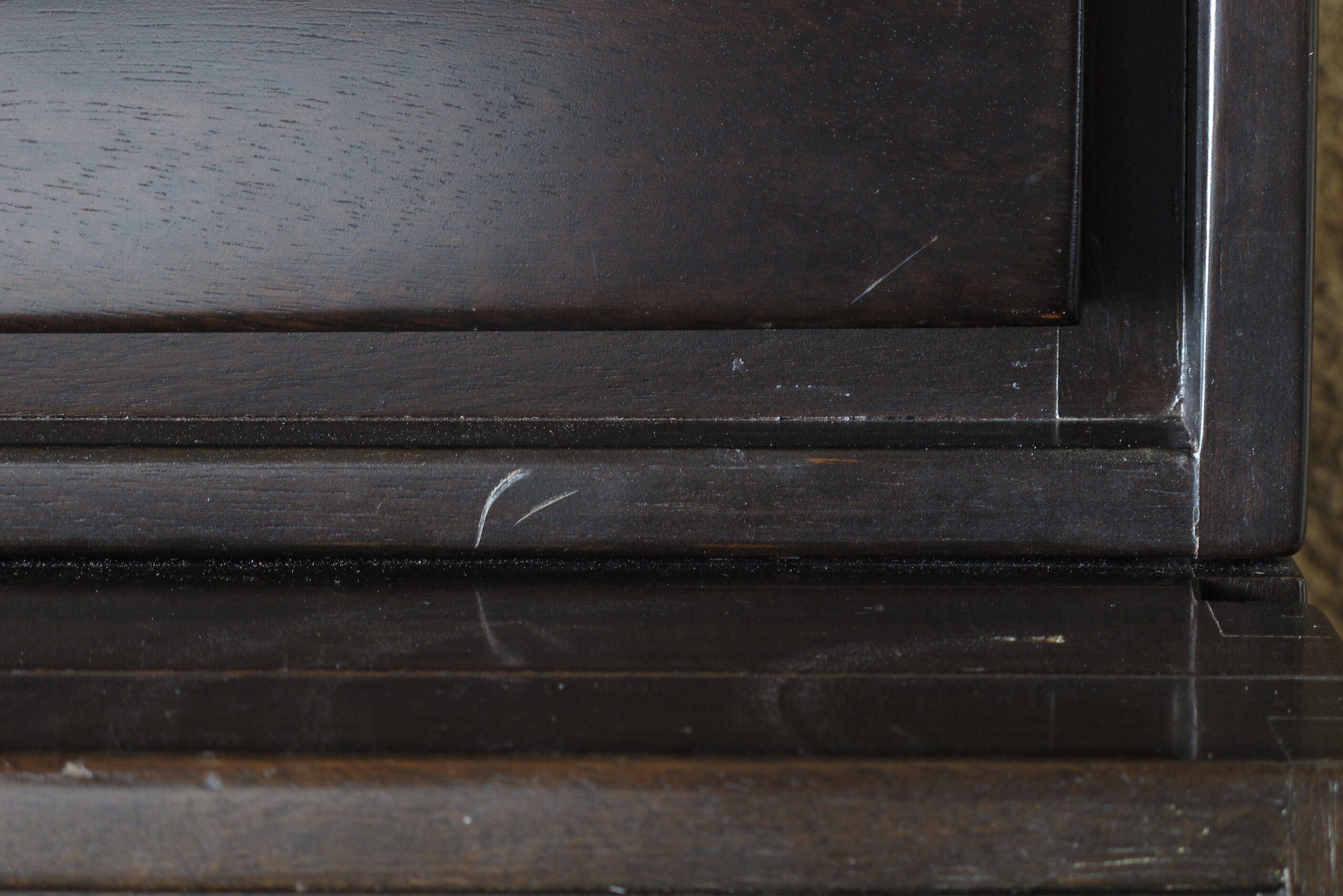 Solid two-door iroko bar furniture